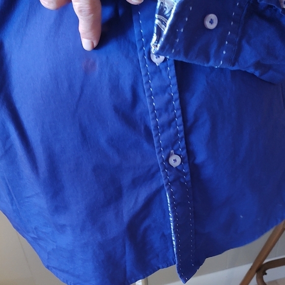 VICTORIOUS L.A. Purple Embroidered and Embelished Long Sleeve Shirt XL - Picture 16 of 16